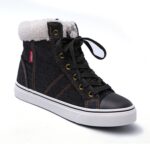 Fleece-Lined Lace-Up Cotton Sneaker Boots