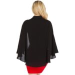 Elegant Batwing Chiffon Shirt Dress