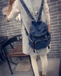 Denim Functional Travel Rucksack Backpack