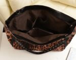 Wild Studded Leopard Print Tote Bag