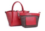 Luxurious Studded Trapeze Top Handle Arm Bag