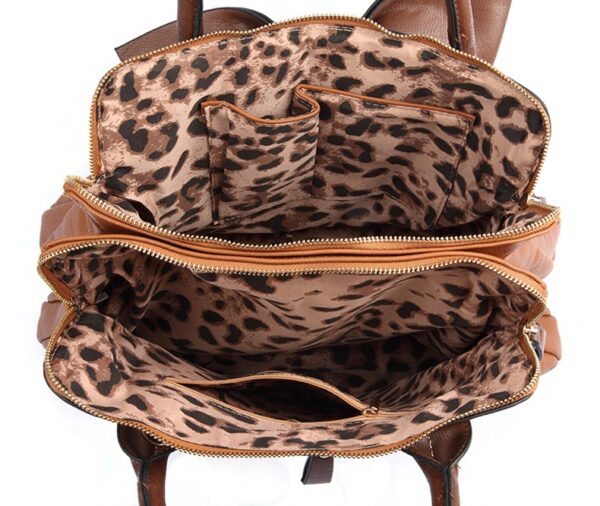 Chic Ribbon Detail Retro Leather Bag 6 1199
