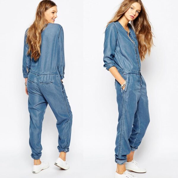 Vintage Blue Denim Jumpsuit 1 15