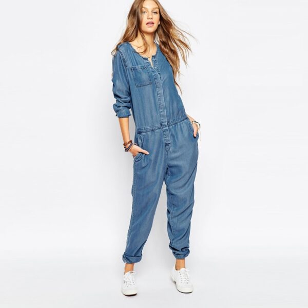 Vintage Blue Denim Jumpsuit 2 15