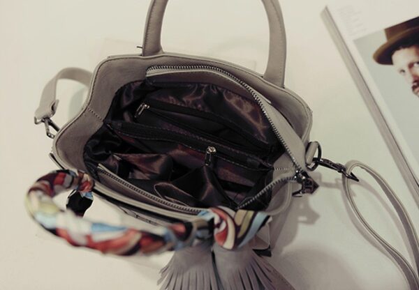 Elegant Plaid Scarf Shoulder Bag 5 1508
