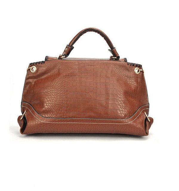 Retro Embossed Vegan Leather Tote Bag 5 1533
