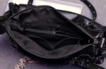 Rock-chic Studded Oversized Vegan Leather Shoulder Bag