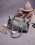Rock-chic Studded Oversized Vegan Leather Shoulder Bag