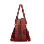 Rebellious Skull Fringe Vegan Shoulder Bag