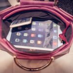 Sophisticated Geometric Triangle Design Leather Bag
