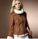 Plush Faux Fur Trim Vegan Leather Jacket