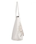 Elegant Laser Cut White Tote Bag