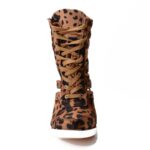 Fierce Height Increasing Leopard Hidden Heel Sneakers