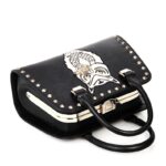 Mystic Embroidered Owl Studded Genuine Leather Bag