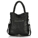 Spacious Bucket Tote Genuine Leather Shoulder Bag