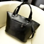 Heart Studded Oversized Genuine Leather Tote Bag