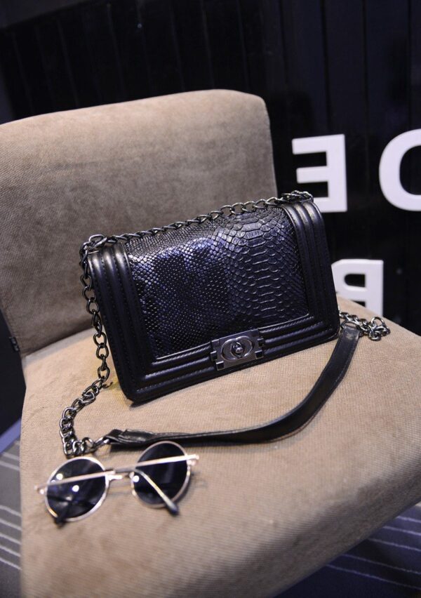 Chain Strap Vegan Leather Shoulder Bag 6 253