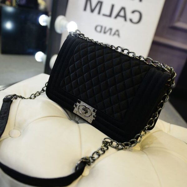 Chain Strap Vegan Leather Shoulder Bag 5 253