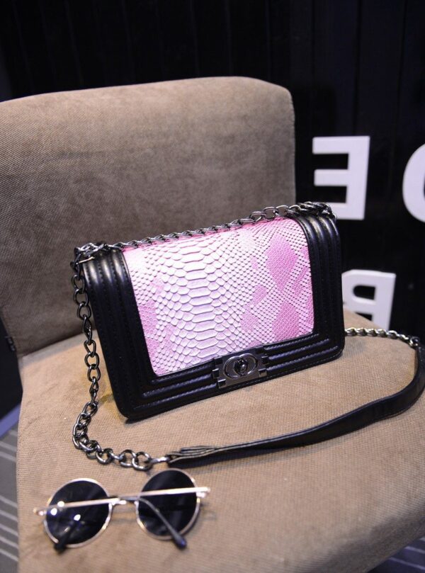 Chain Strap Vegan Leather Shoulder Bag 3 253
