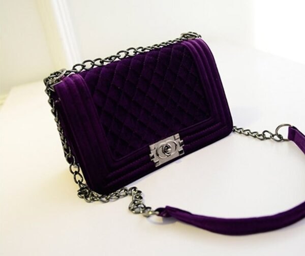 Chain Strap Vegan Leather Shoulder Bag 9 253