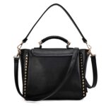 Vibrant Graphic Printed Studded Genuine Leather Bag