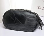 Rebellious Skull Tassel Bucket Punk Leather Bag