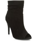 Stylish Open Toe Suede High Heel Ankle Boots