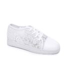 Romantic Lace Vegan Leather Wedding Sneakers