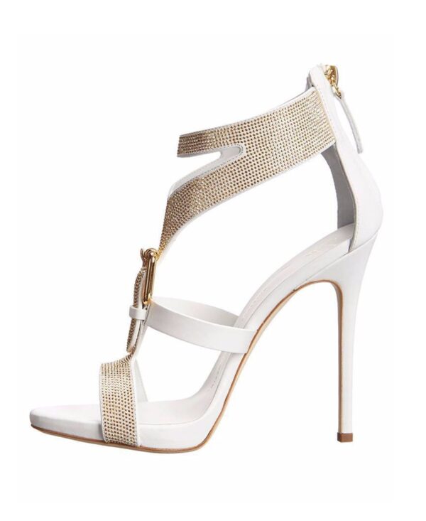Sparkling Jeweled Banded Rhinestones Stiletto Sandals 1 3658