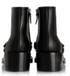 Radiant Diamond Embellished Leather Ankle Boots