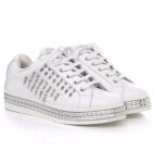 Sparkling Stone Detail Lace Up Sneakers