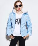 Cozy Short Hooded Puffer Zipper Pockets Jacket