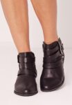 Chic Short Buckle Genuine Leather Cowboy Boots