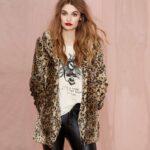 Leopard Pattern Elegant Faux Fur Coat