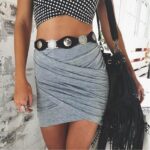 High Waist Mini Bodycon Bandage Skirt