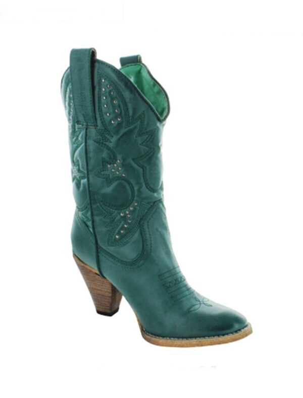 Bold Studded Rivet Western Cowboy Boots 2 5170