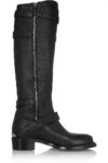 Bold Buckled Knee High Genuine Leather Boots