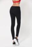 Transparent Mesh Panel High Waist Sports Leggings