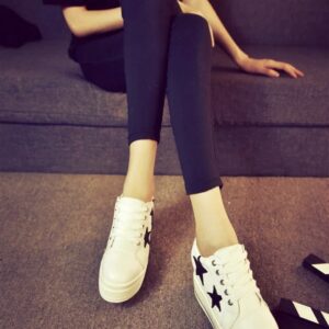 15919 white women hidden increasing height heel sport shoes