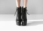 Rebellious Punk Studded Platform Booties