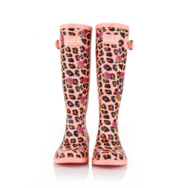 Cheerful Floral Printed Waterproof Rain Boots 3 5972