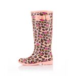 Cheerful Floral Printed Waterproof Rain Boots