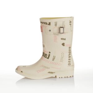 Charming Heart Printed Waterproof Rain Boots