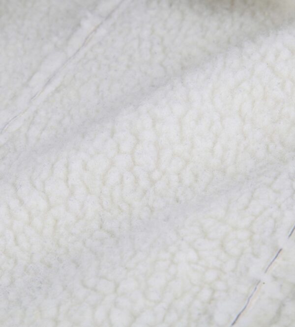 Shiny Metallic Silver Muflon Collar Lined Puffer Jacket 7 6463
