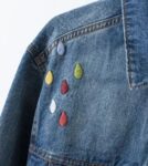 Playful Cartoon Embroidered Denim Short Jacket