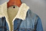 Cozy Blue Muflon Lined Denim Jacket