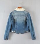 Cozy Blue Muflon Lined Denim Jacket