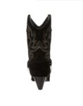 Western Blue Beaded Embroidered Suede Cowboy Boots