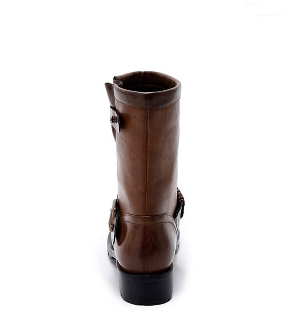 Timeless Braided Strap Genuine Leather Ankle Boots 4 7927
