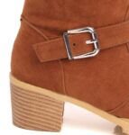Cozy Warm Lined Suede Mid Calf Boots